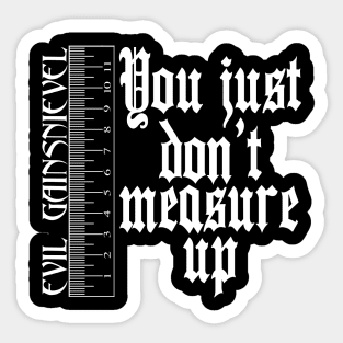 Measure Up Sticker